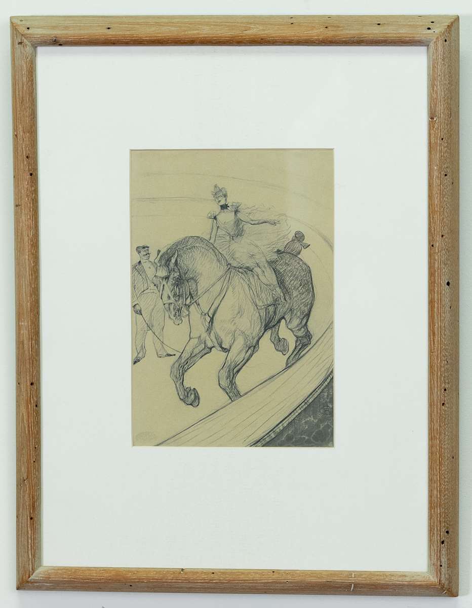 Travail Sans Selle by Henri de Toulouse-Lautrec (after) 