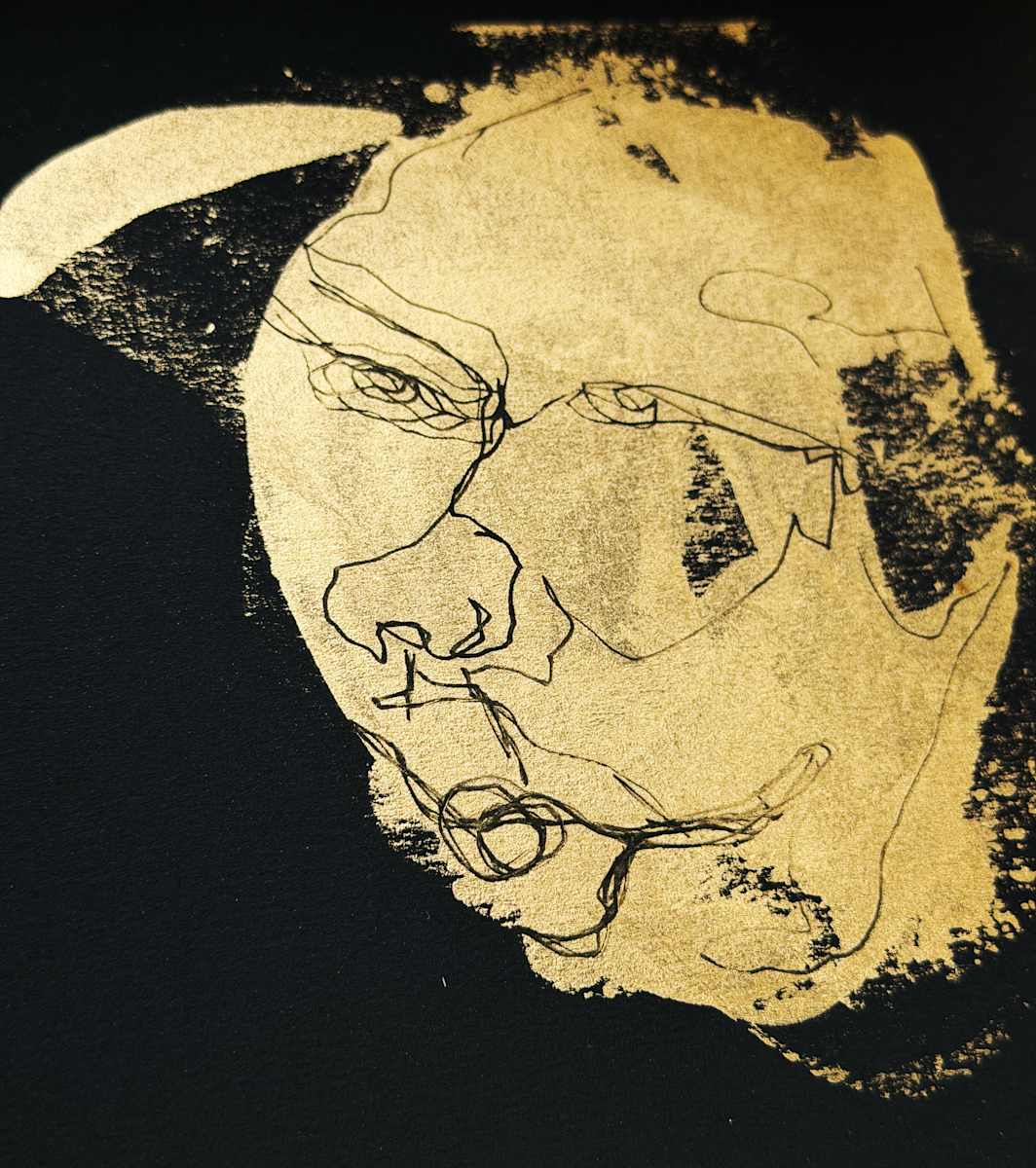 Oro y Carbon # 11 by Monica Bachue 