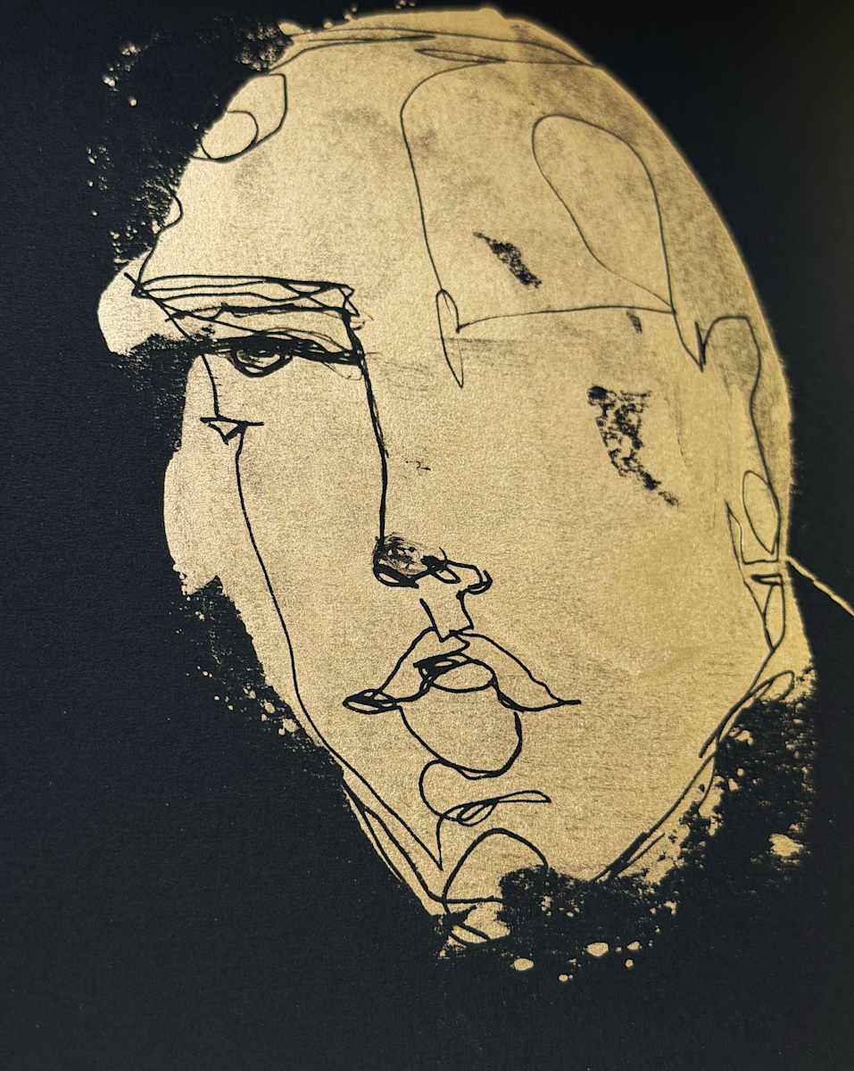 Oro y Carbon # 6 by Monica Bachue 