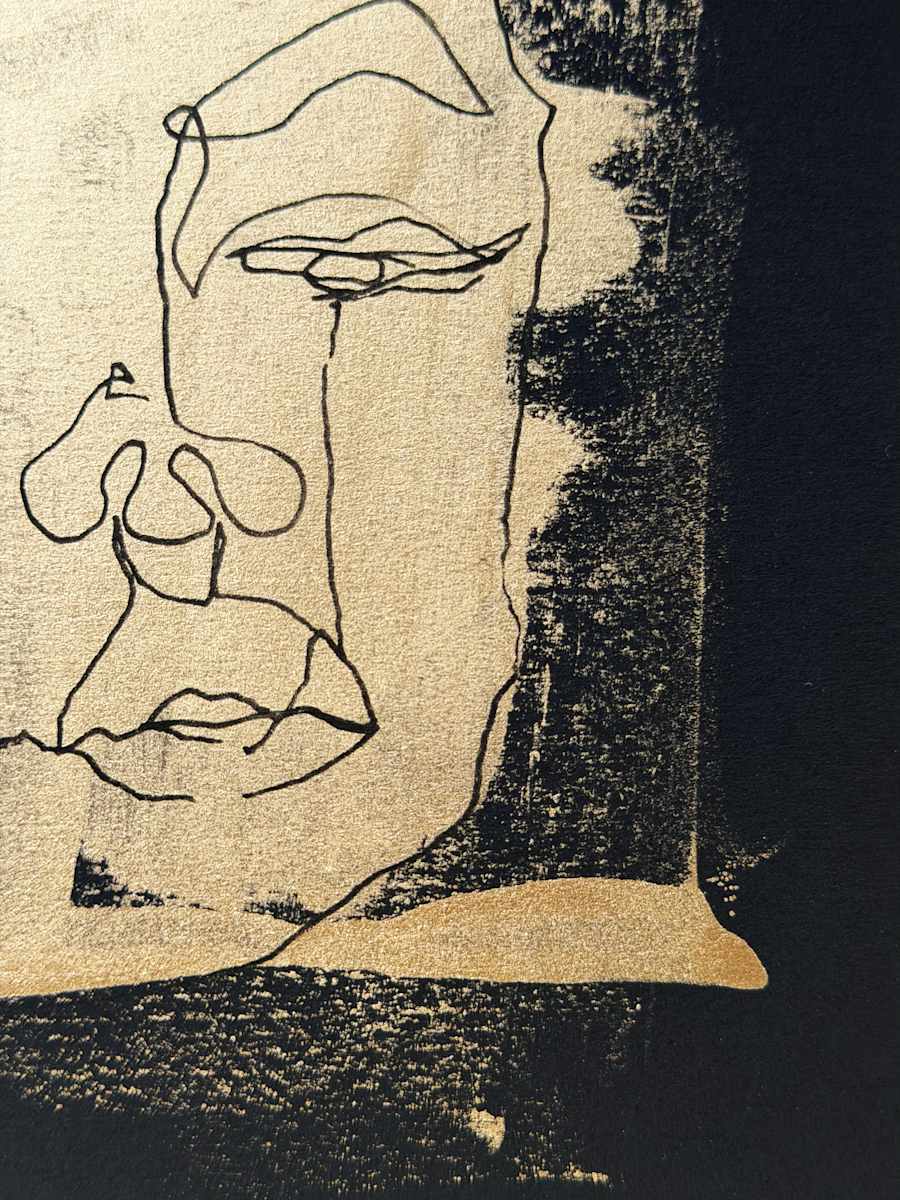 Oro y Carbon # 2 by Monica Bachue 