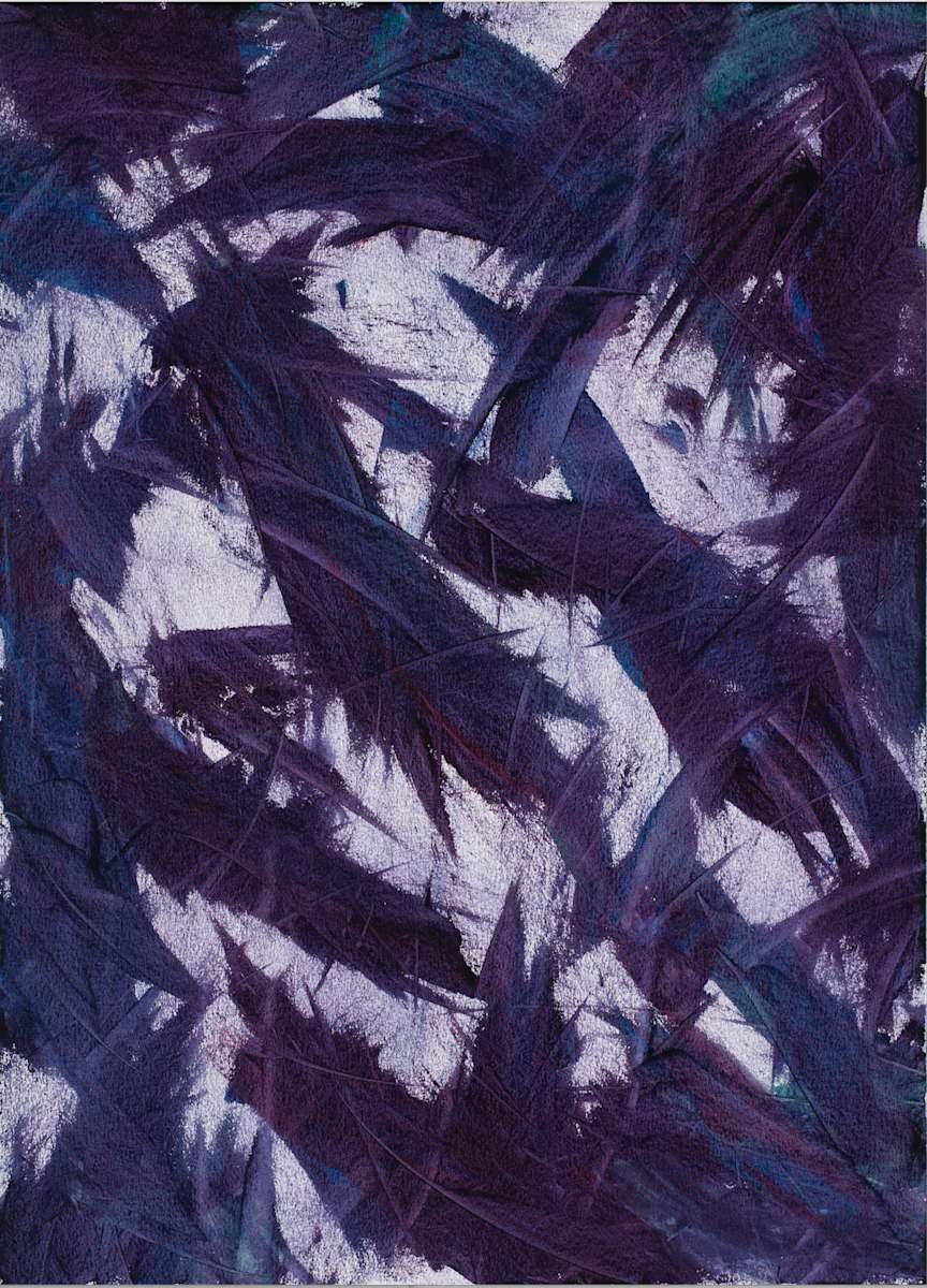 Purple Sage Original Giclee' on Art Paper by Janet Miller  Image: Page 123 in book, "We Are With You, We Love You; Spirit Protectors and Guardians