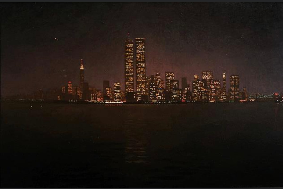 Manhattan at Night by Michael Newberry 