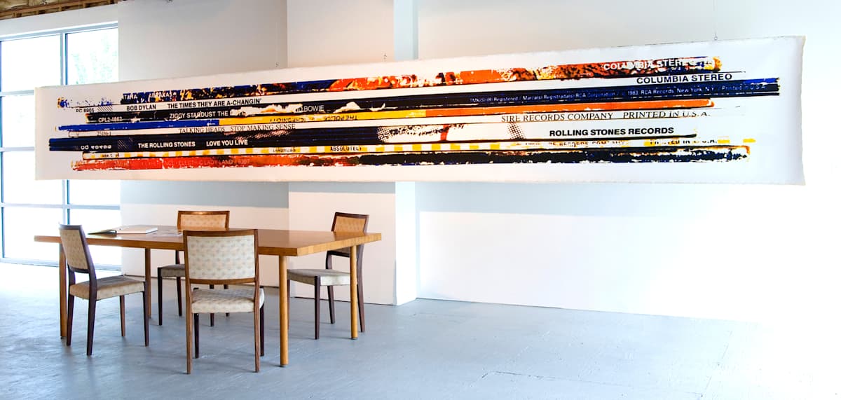 Floating vinyls by Daniel Dens 