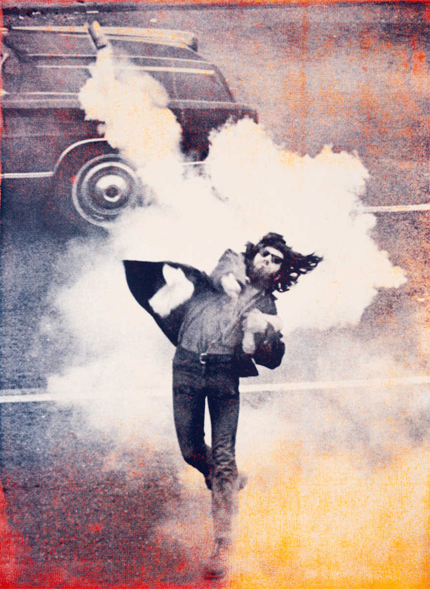 Protest tear gas by Daniel Dens 