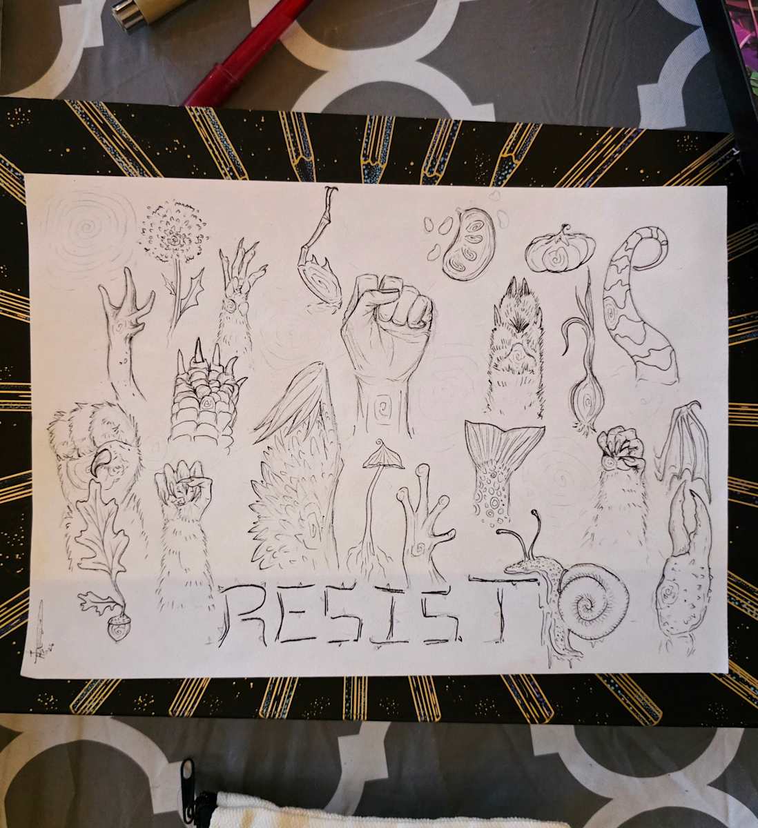 Resist - by Tyler Barrett by bugz fraugg, Image 1.