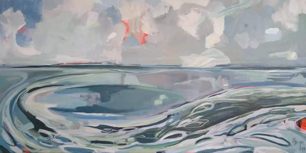 Becoming Ice by Phyllis Bryce Ely  Image: Lake Ontario as ice is forming