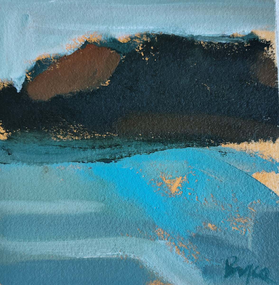 Keuka Study with Blue by Phyllis Bryce Ely, Image 1.