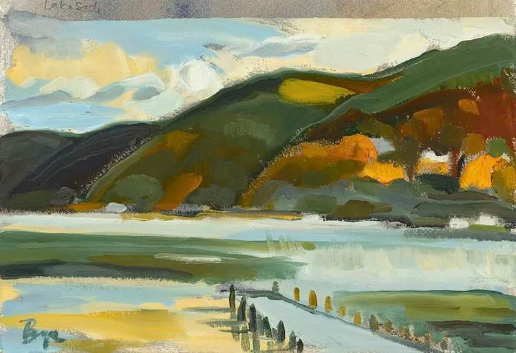 Hammondsport Frost by Phyllis Bryce Ely  Image: Plein air, frosty morning from Hammondsport boat launch. 
