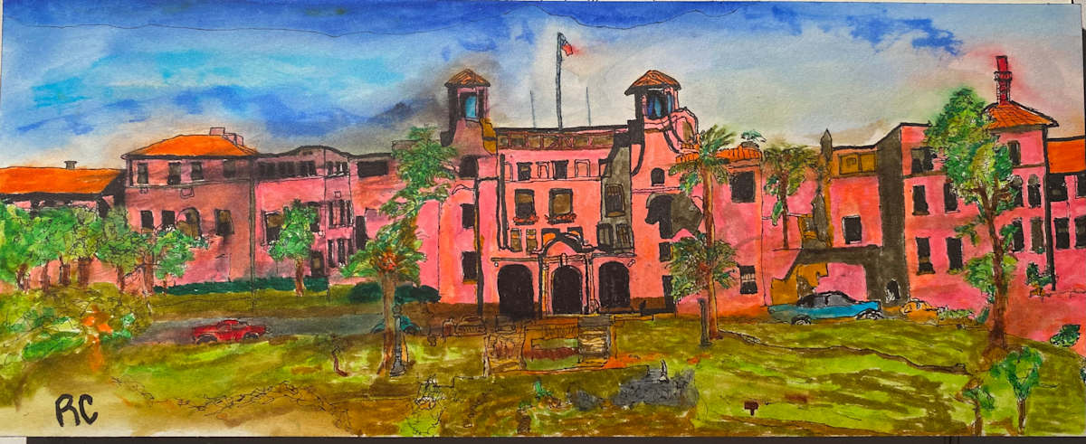 Where Heroes Healed by Ray Carpenter  Image: Balboa Naval Hospital
Established in 1921 on the grounds of Balboa Park, Balboa Naval Hospital now known as Naval Medical Center San Diego—quickly became a major military medical facility. It played a vital role during World War II, treating thousands of wounded service members. The hospital has since evolved into one of the largest and most advanced military medical centers in the U.S., continuing its legacy of service to Navy personnel and their families.