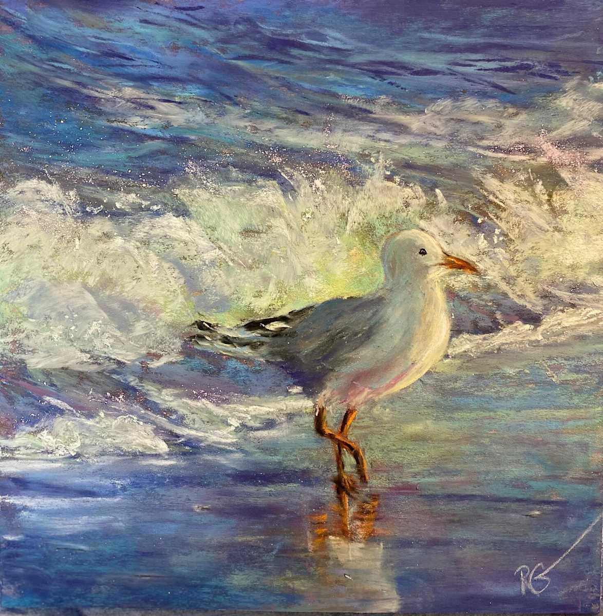 Sparkling Seagull by Rene Gallipeau 