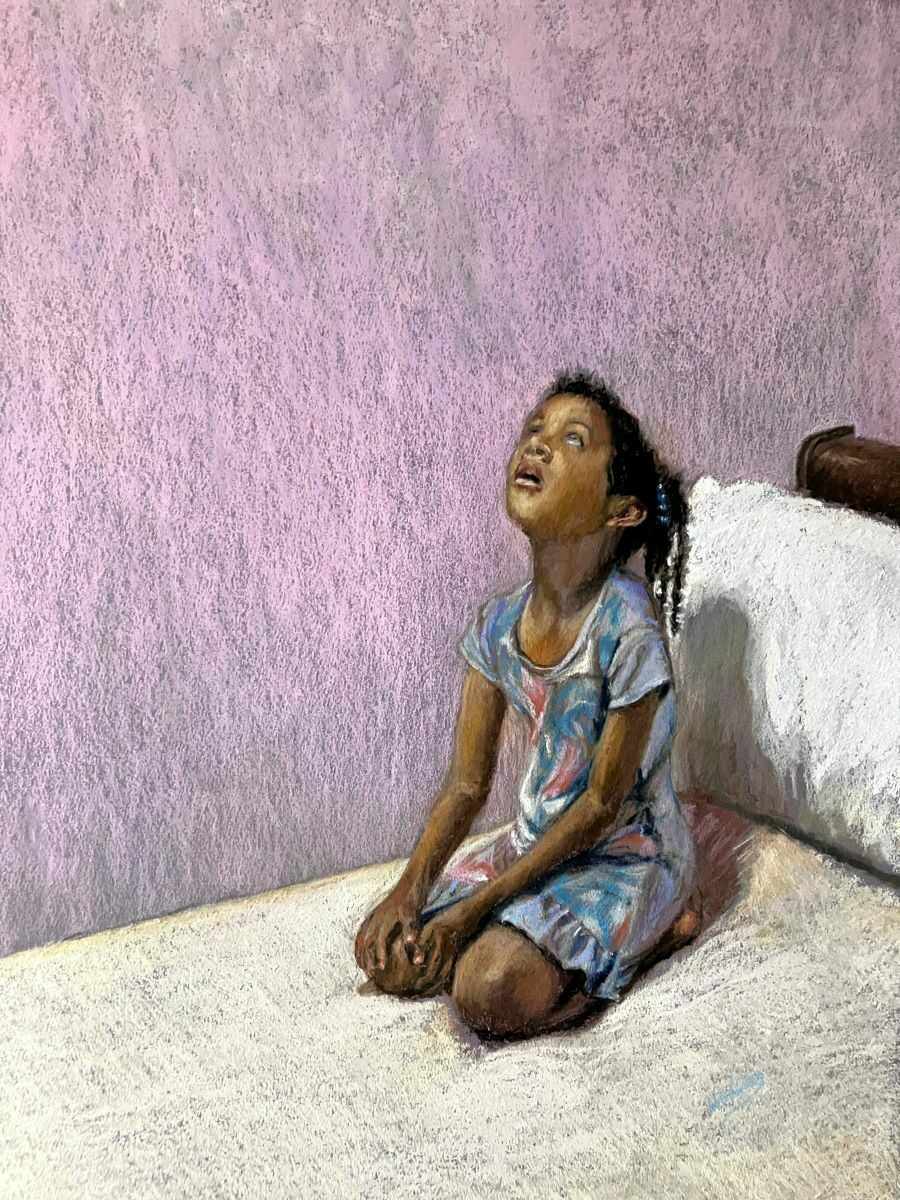 Little Girl Wonders by Larry Holmes 