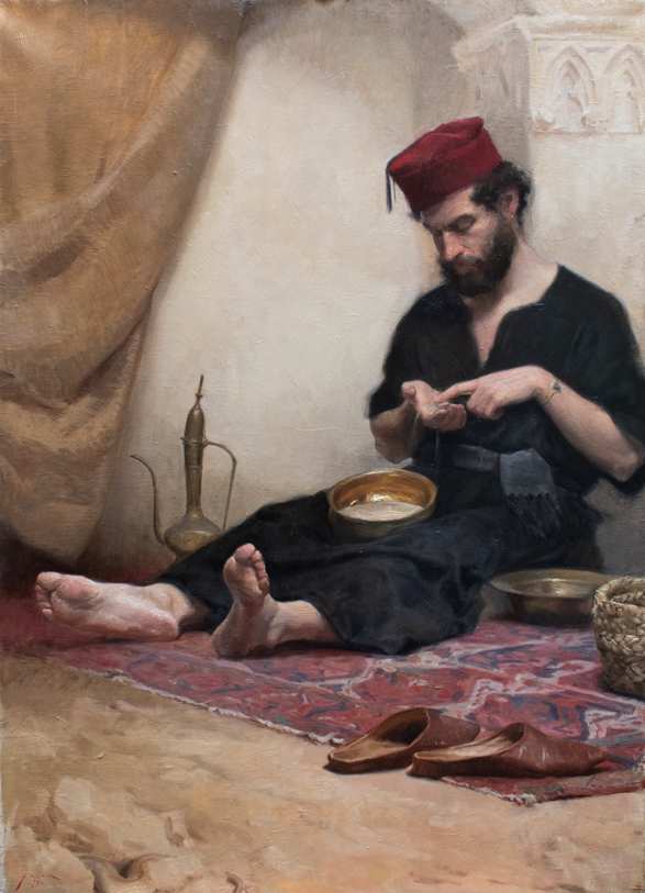 Man Counting Grains of Sand by Daniel Zalla 