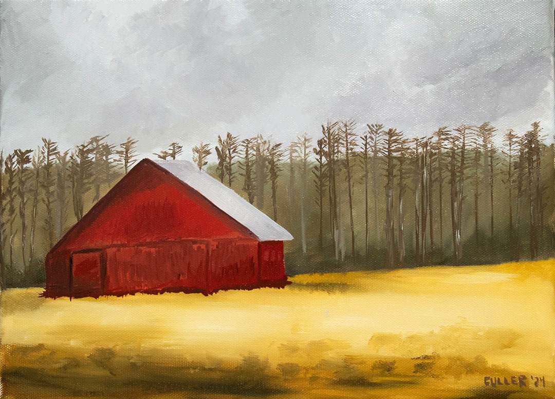 "Red Barn in Fall" by Krissy Culler 