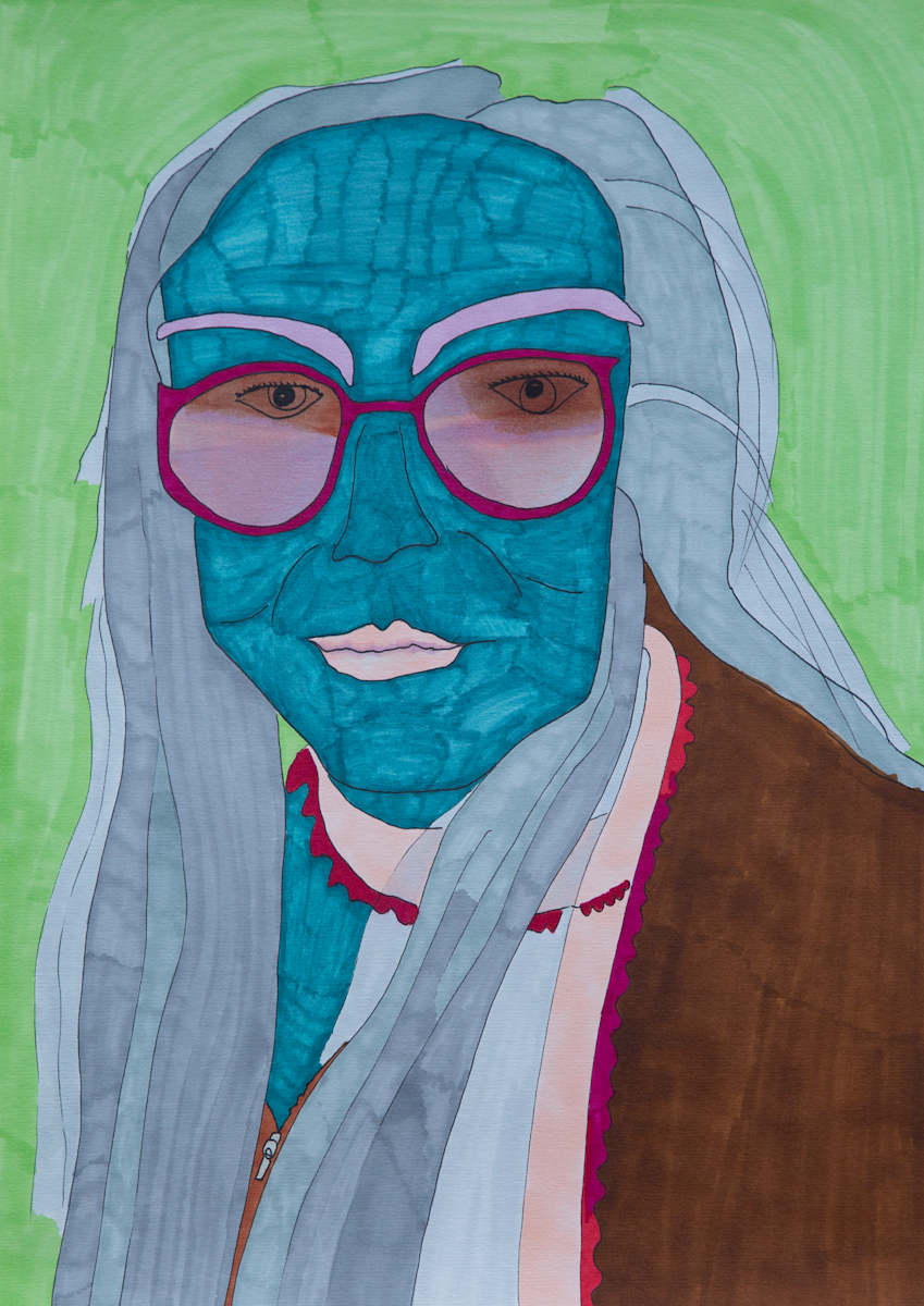 Queering by Caitlin Kozman  Image: Caitlin Kozman, Queering 002, 2022, 42 x 29.7 cm, marker on paper