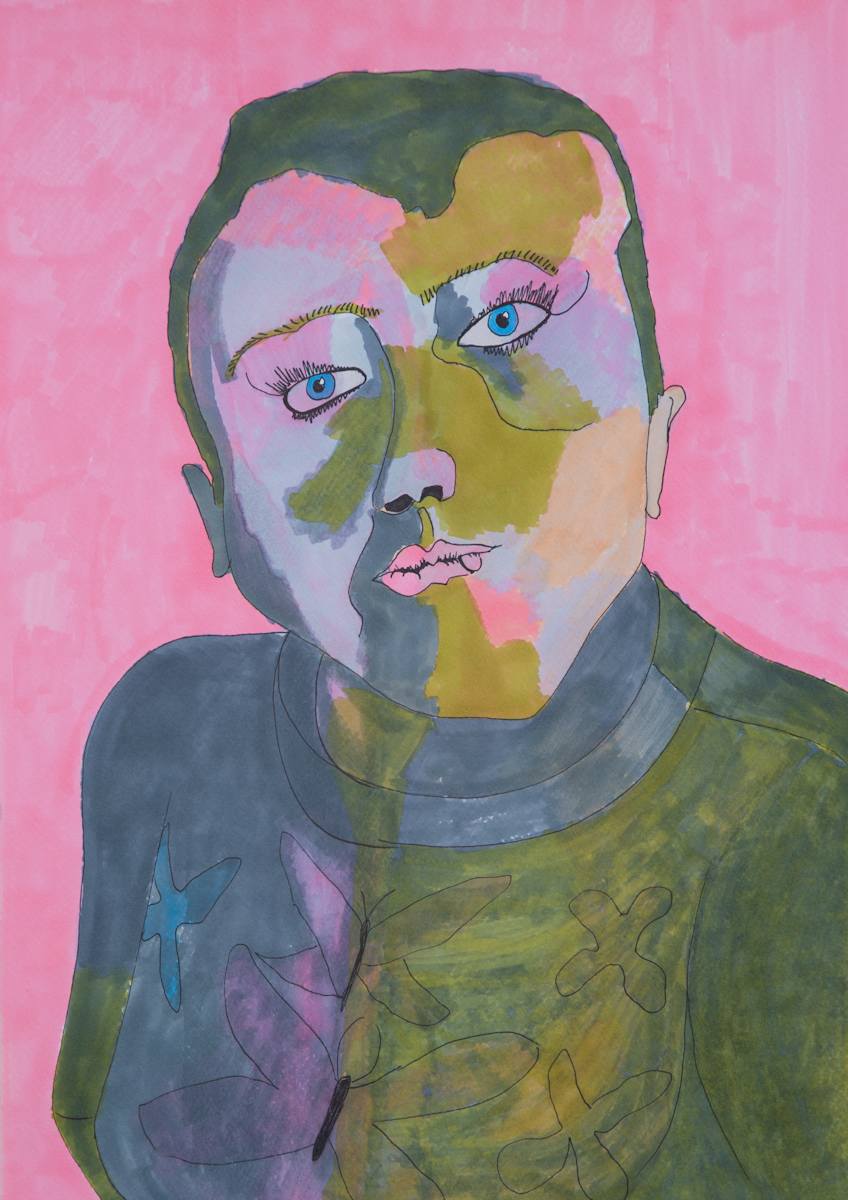 Queering by Caitlin Kozman  Image: Caitlin Kozman, Queering, 2022, 42 x 29.7 cm, marker on paper