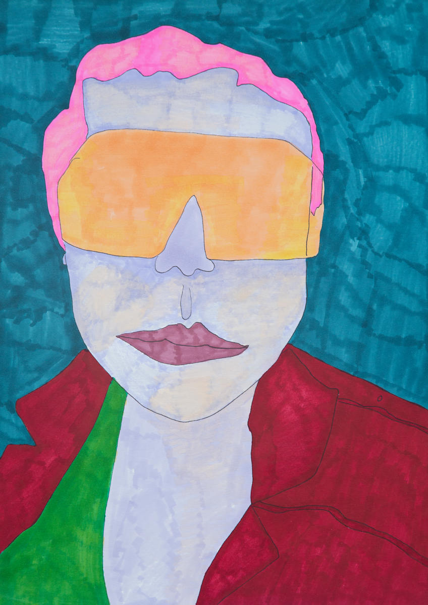 Queering by Caitlin Kozman  Image: Caitlin Kozman, Queering 005, 2022, 42 x 29.7 cm, marker on paper