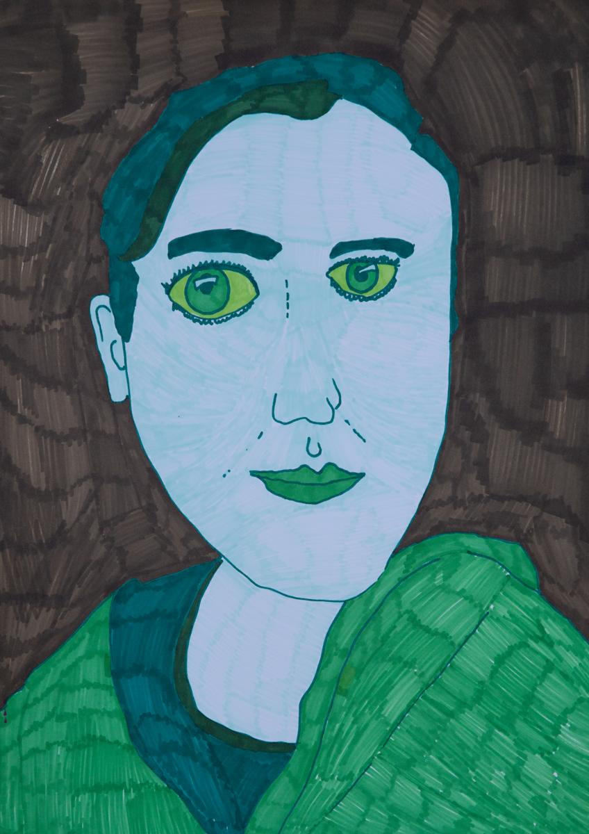 Queering by Caitlin Kozman  Image: Caitlin Kozman, Queering 011, 2022, 42 x 29.7 cm, marker on paper