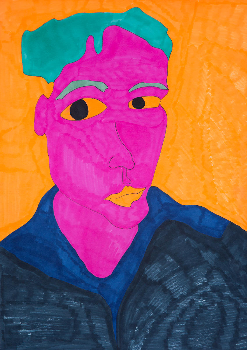 Queering by Caitlin Kozman  Image: Caitlin Kozman, Queering 013, 2022, 42 x 29.7 cm, marker on paper