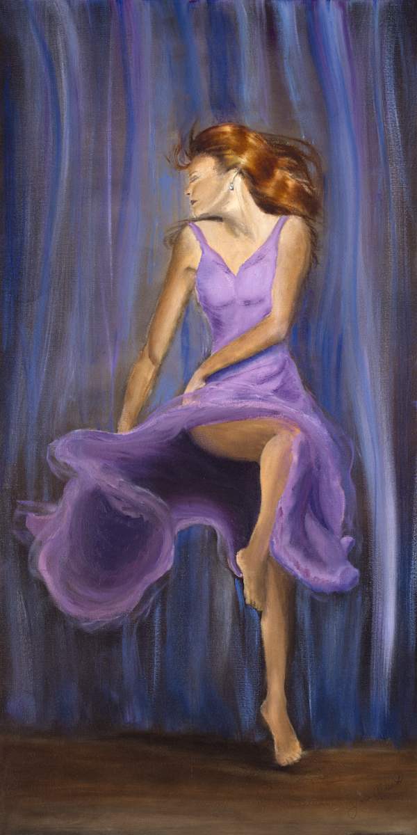 Lavendar Dancer by Joan Affenit  Image: The 2nd piece of my dancer series further explores movement, flow and direction 