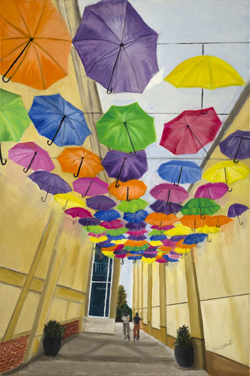Parasol Parade by Joan Affenit  Image: Surprise in Waters Creek, Allen TX
