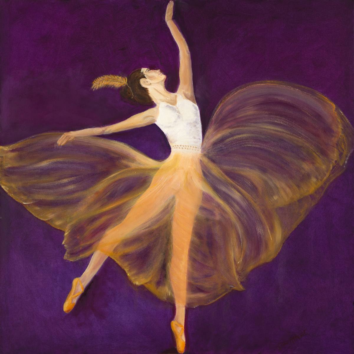 Tangerine  Ballerina by Joan Affenit 