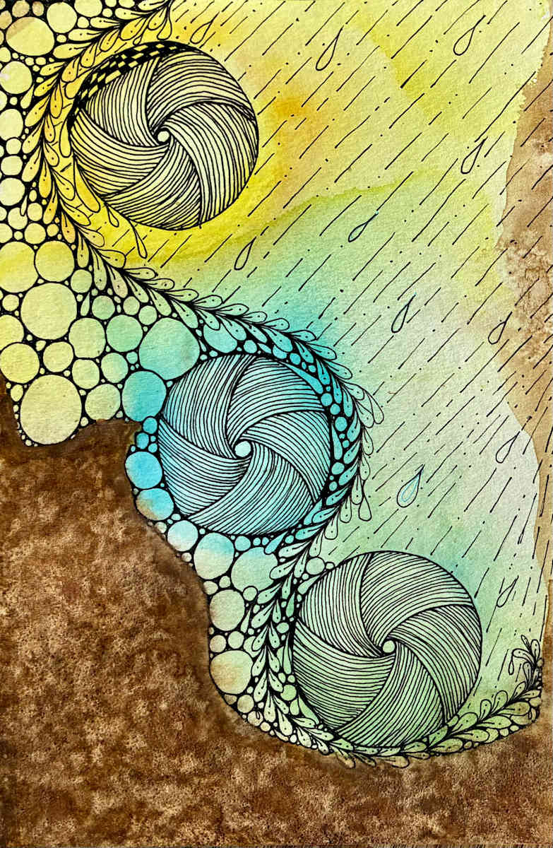 Rolling in the Rain by Jenny Mahan  Image: 100 Day Project 2025 #34