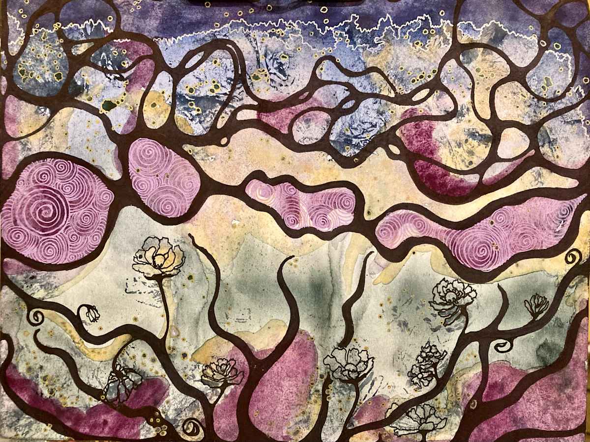 Violet Embrace by Jenny Mahan  Image: 100 Day Project 2025 #28