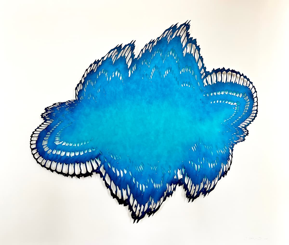 Double Plume (Blue) by Lizz Aston, Image 3.