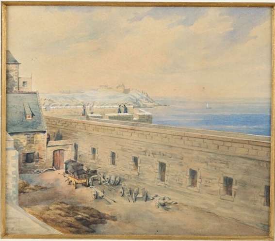 Vue des remparts de Saint-Malo by H. Malibran, Image 1.