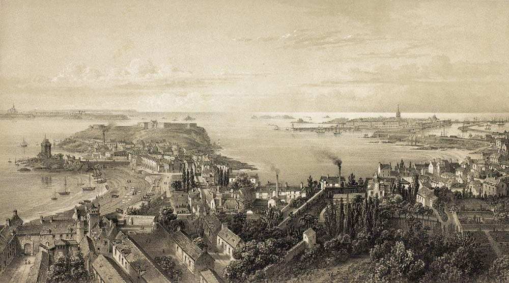 Saint-Malo et Saint-Servan avec Dinard. by Felix Benoist, Image 1.