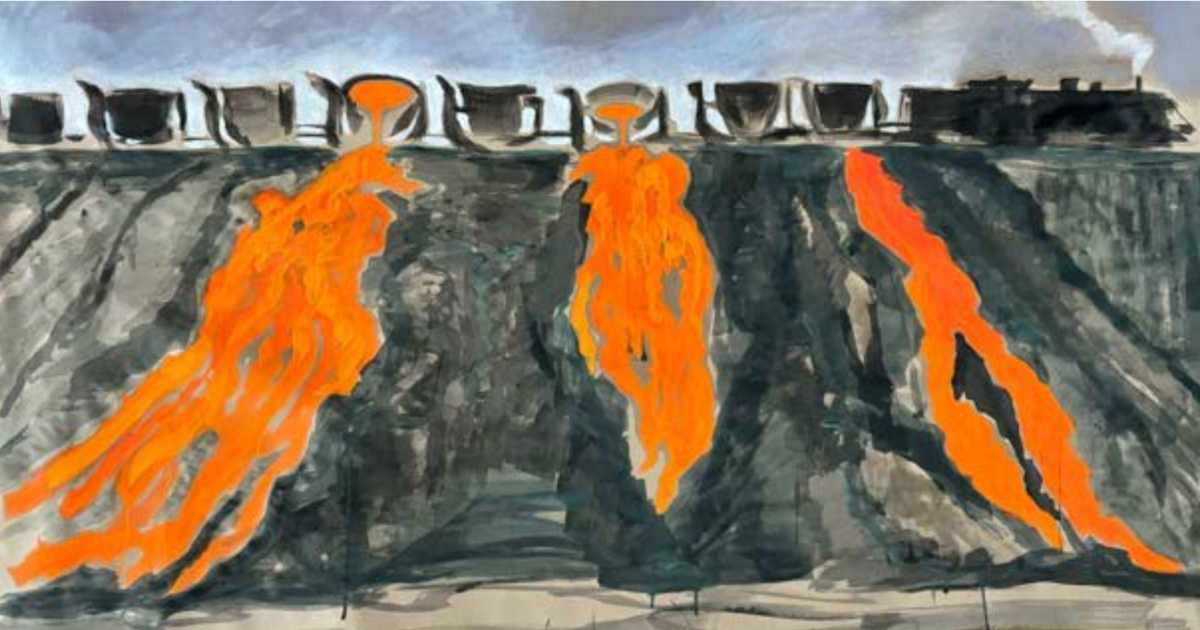 "Making Mountains - Slag Train" by Cory Bonnet by Patterns of Meaning, Image 1.