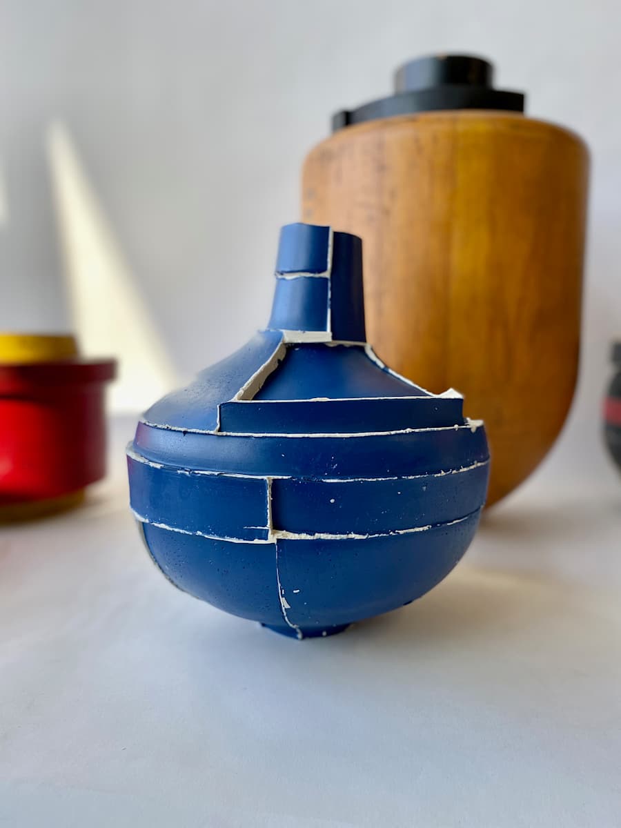 "Reconstructed Pattern in Cobalt" by AJ Collins by Patterns of Meaning 