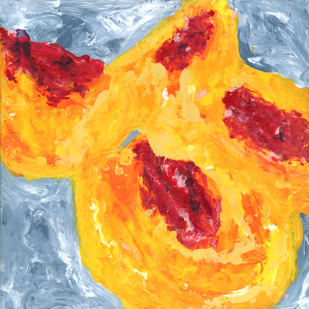 Peach Center by Phylinda Moore, Image 1.