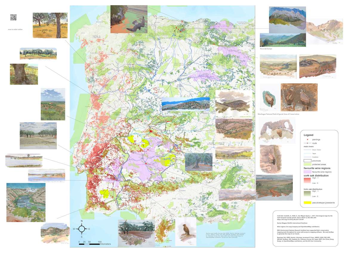 Dehesa Montado Map by RAG Davies 