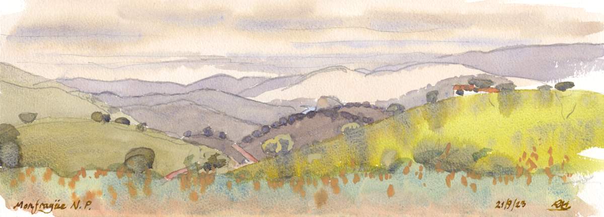 Monfrague National Park, Villarreal de San Carlos, looking East by RAG Davies 