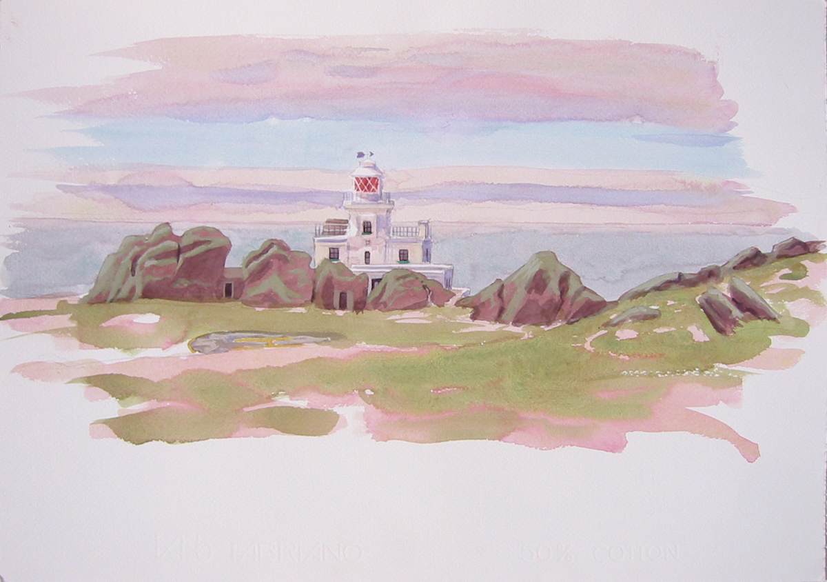 Lighthouse, Skokholm by RAG Davies 