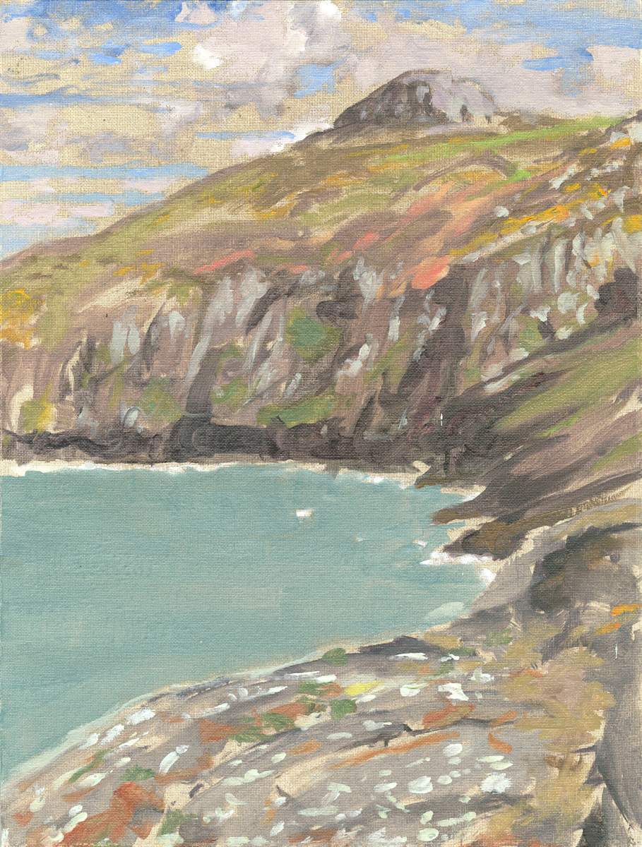 Penberi (oil sketch) by RAG Davies 