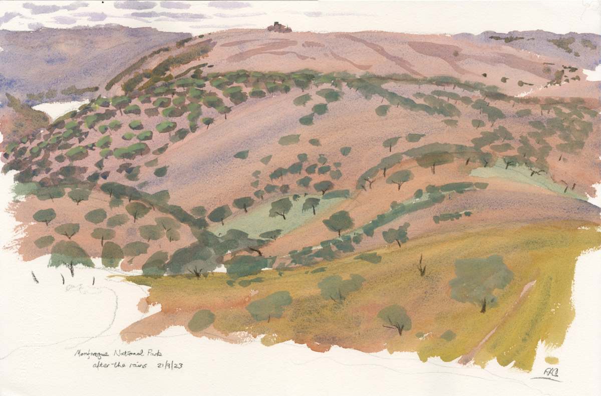 Monfrague National Park, after the rains by RAG Davies 