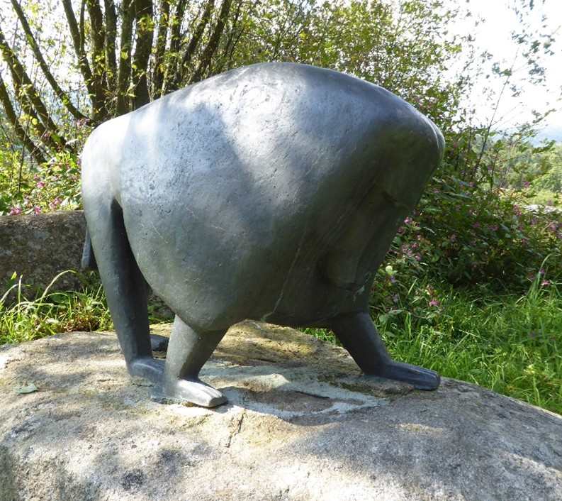 Striding Baboon, IX by Heinz Theuerjahr, Image 1.