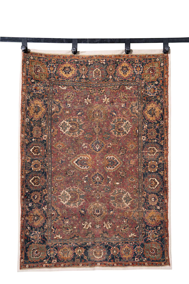 A part-cotton Safavid Isfahan carpet 