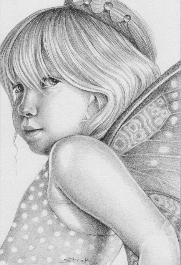 Fairy Princess by Susan Helen Strok  Image: "Fairy Princess"  first drawing in the Magical Portrait Series