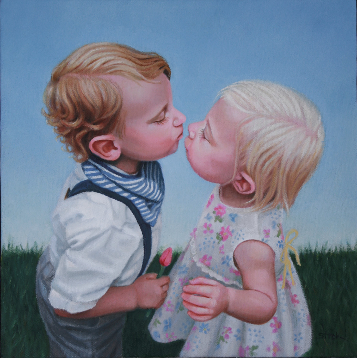 First Kiss by Susan Helen Strok 