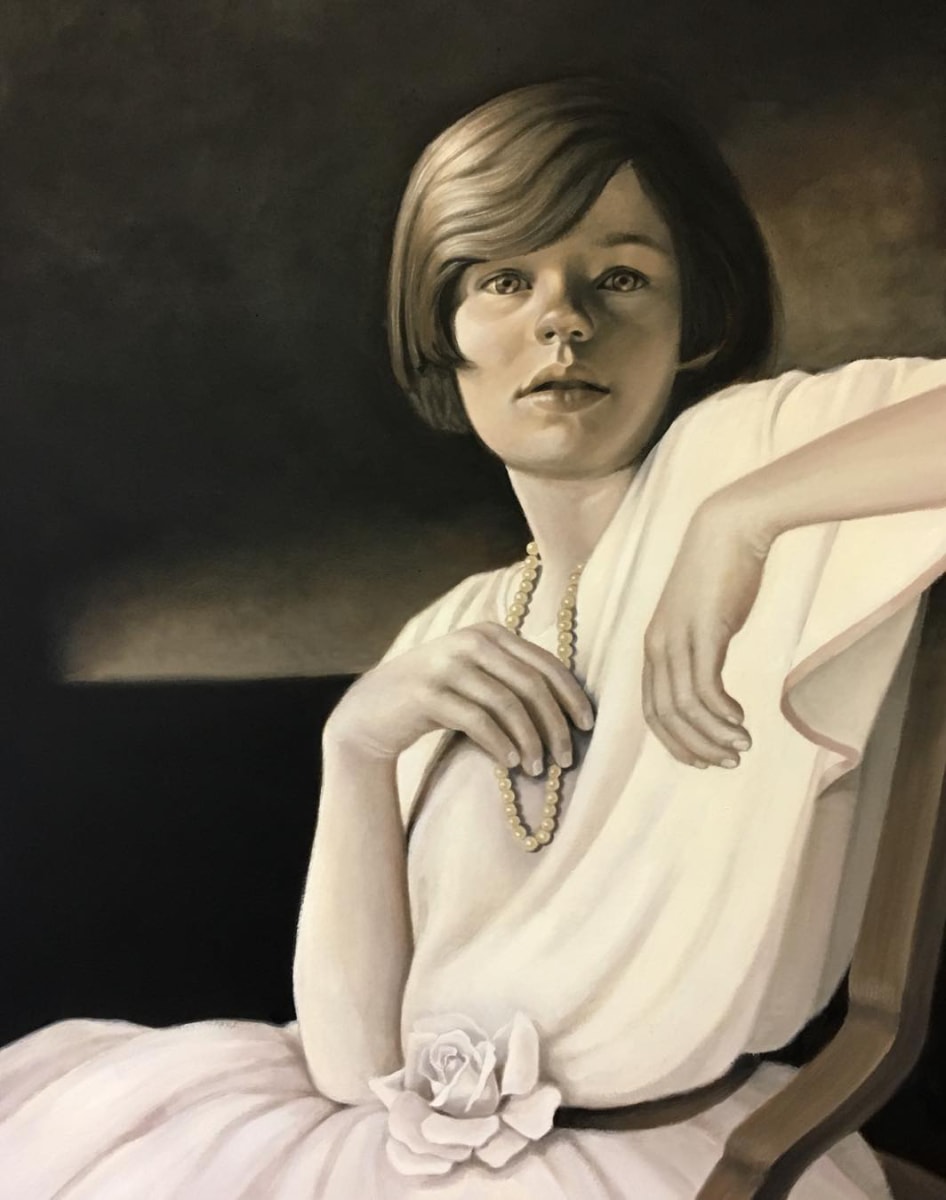 Pearl Necklace by Susan Helen Strok  Image: "Pearl Necklace"  painting in oil