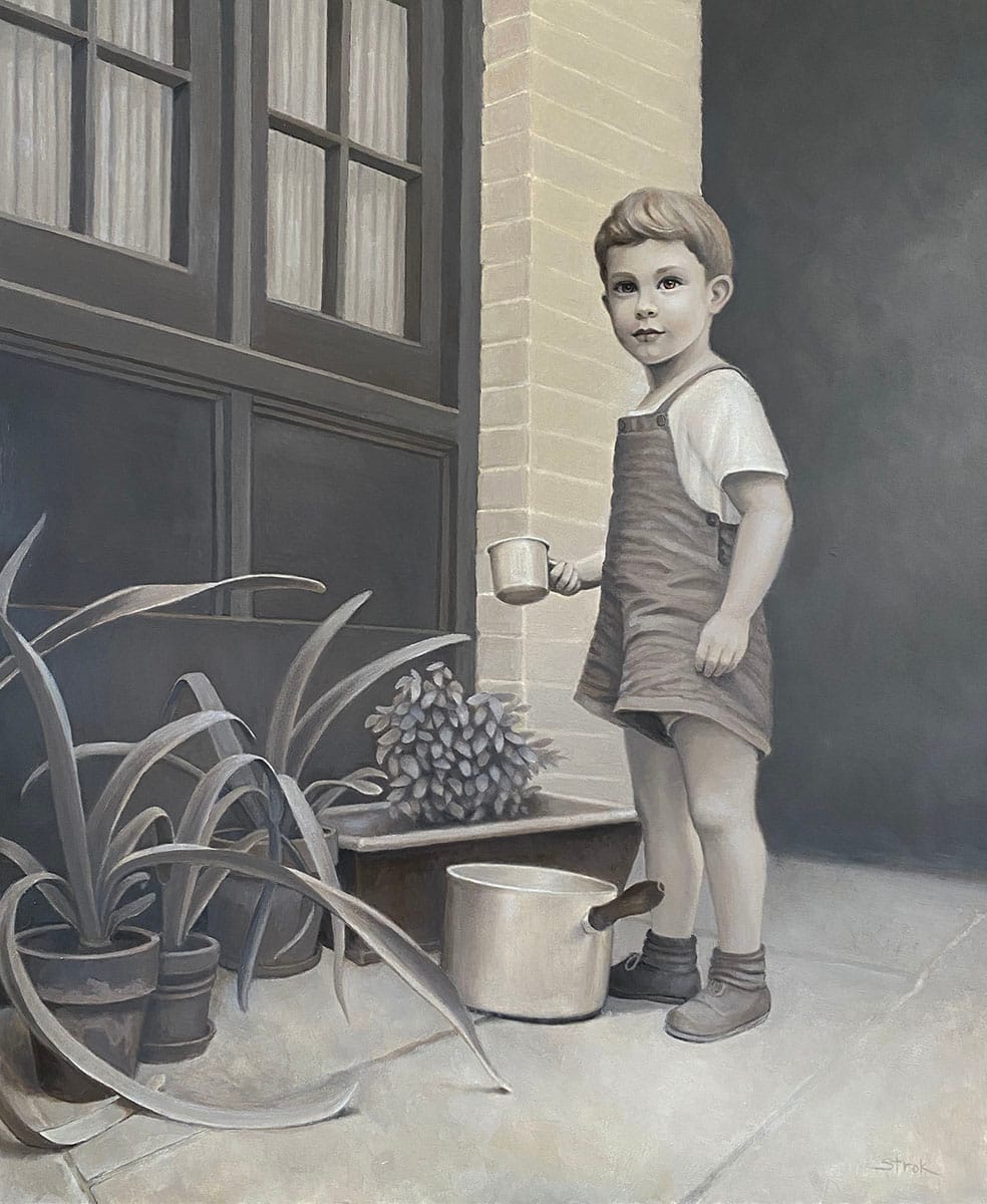 The Water Boy by Susan Helen Strok  Image: "The Water Boy"   Oil Painting