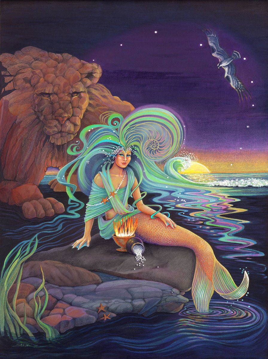 Thetis, Mermaid Goddess by Susan Helen Strok 