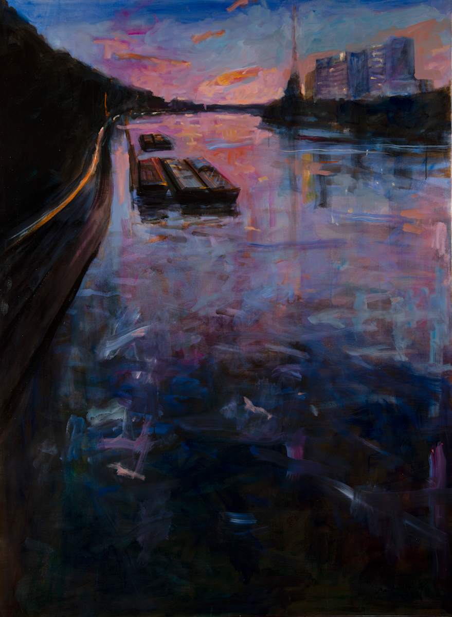 Fluctus vertigo, 97 cm x 130 cm by de Miollis, Image 1.