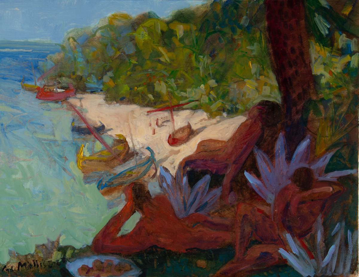 Le sortilège de l'île des mangeurs de lotus  61 cm x 50 cm by de Miollis, Image 1.