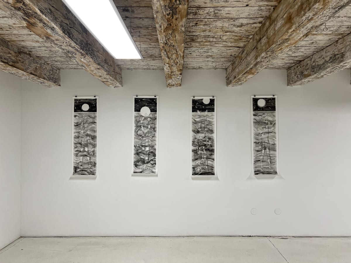 Ocean Swimmers (Entanglement)  - Budapest Exhibit by Kimberly Callas  Image: Created during a 2024 Arts Quarter Budapest Residency in Budapest, Hungary