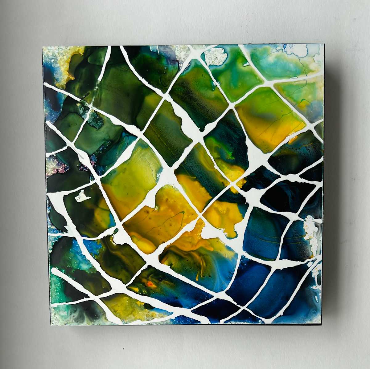 2D Net (Green with White Line) by Kimberly Callas 