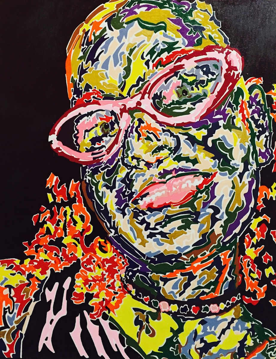 Self-portrait by Lisa Ross  Image: Self-portrait